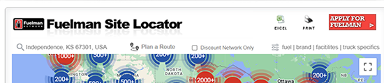 Fuelman Site Locator - Web Browser
